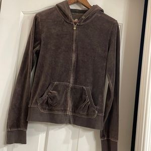 Express Women’s Brown Zip Up Jacket Large